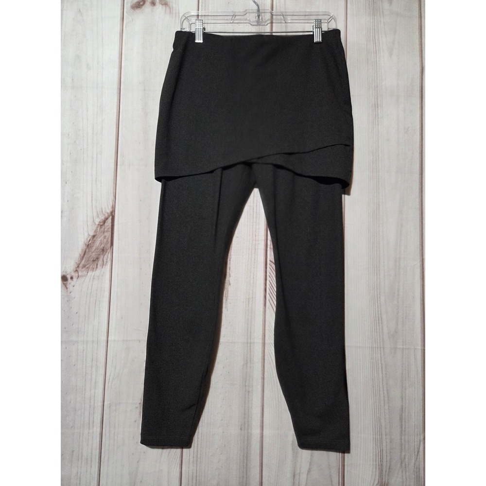 Cabi Skirted Leggings Black Heather Tulip‎ Front Skort Legging 3577 Womens Small